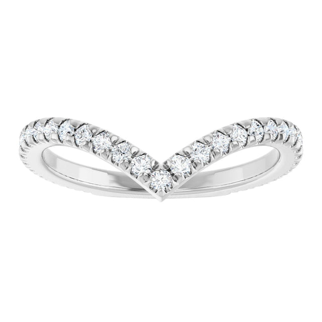 Platinum Round Natural Diamond Accented Contour Band II - view 3