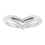 Platinum Round Natural Diamond Contour Band – 1.1mm Stones - view 3