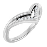 Platinum Round Natural Diamond Contour Band – 1.1mm Stones