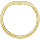 14K Gold Contour Band - Yellow Gold - view 2