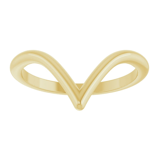 14K Gold Contour Band - Yellow Gold - view 3
