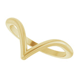 14K Gold Contour Band - Yellow Gold - view 5
