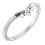 Platinum Round Natural Diamond Contour Band – 1.2mm Stones