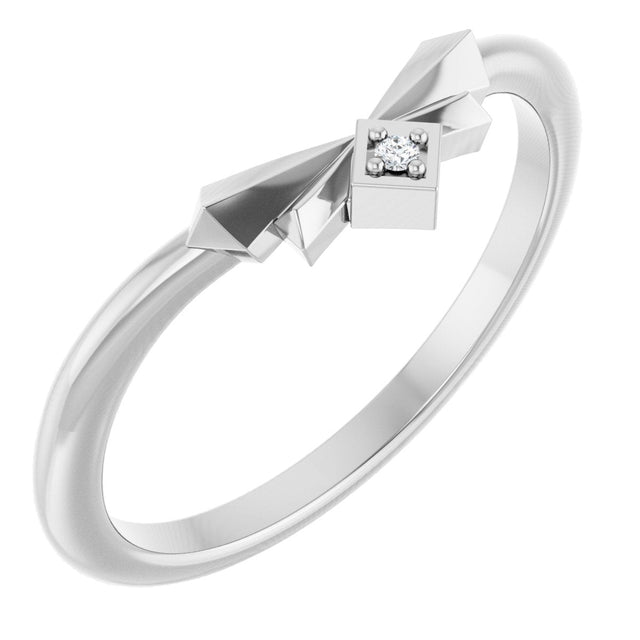 Platinum Round Natural Diamond Contour Band – 1.2mm Stones