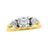 14K Gold Round Natural Diamond Wrap-Style Ring Enhancer III - view 3