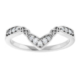 Platinum Round Natural Diamond Celtic-Inspired Contour Band - view 3
