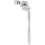 Platinum Round Lab-Grown Diamond Floral Contour Band - view 9
