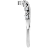 Platinum Round Lab-Grown Diamond Contour Band – 1.3mm Stones - view 4