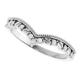 Platinum Round Lab-Grown Diamond Contour Band – 1.3mm Stones - view 5