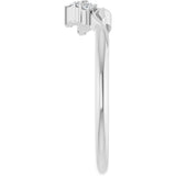 Platinum Marquise Natural Diamond Contour Band II - view 4