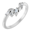 Platinum Marquise Natural Diamond Contour Band II
