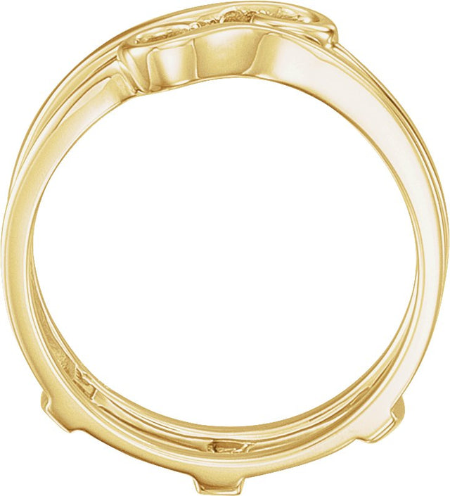 14K Gold Ring Guard - Yellow Gold - view 2