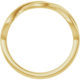 14K Gold Twisted Ring - Yellow Gold - view 2