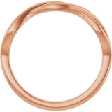 14K Gold Twisted Ring - Rose Gold - view 2