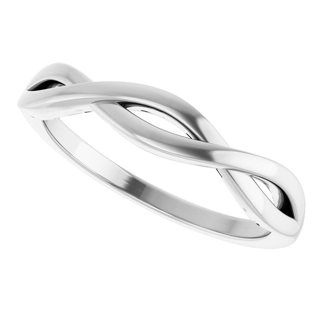Platinum Twisted Ring - view 5