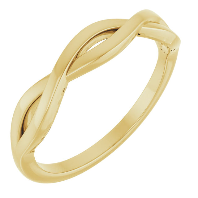 14K Gold Twisted Ring - Yellow Gold