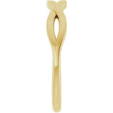 14K Gold Twisted Ring - Yellow Gold - view 4