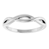 Platinum Twisted Ring - view 3