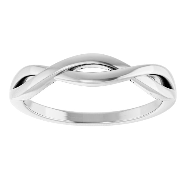 Platinum Twisted Ring - view 3