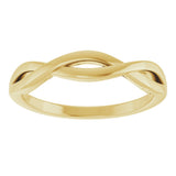 14K Gold Twisted Ring - Yellow Gold - view 3