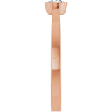 14K Gold Round Natural Diamond Bezel-Set Solitaire Ring - Rose Gold - view 9