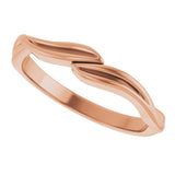 14K Gold Stackable Ring II - Rose Gold - view 5