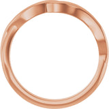 14K Gold Stackable Ring II - Rose Gold - view 2