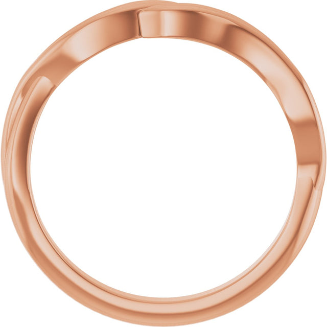 14K Gold Stackable Ring II - Rose Gold - view 2