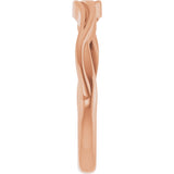 14K Gold Stackable Ring II - Rose Gold - view 4
