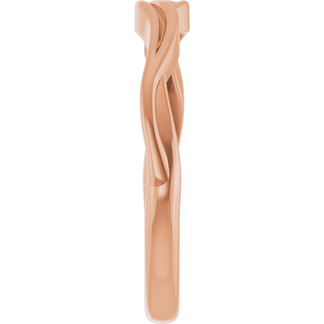 14K Gold Stackable Ring II - Rose Gold - view 4