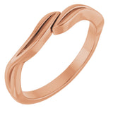 14K Gold Stackable Ring II - Rose Gold