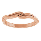14K Gold Stackable Ring II - Rose Gold - view 3