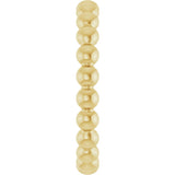 14K Gold Stackable Bead Ring - Yellow Gold - view 4
