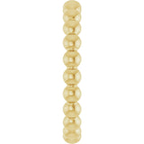 14K Gold Stackable Bead Ring - Yellow Gold - view 4