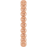 14K Gold Stackable Bead Ring - Rose Gold - view 4