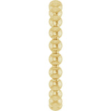18K Gold Stackable Bead Ring - view 4