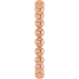 14K Gold Stackable Bead Ring - Rose Gold - view 4