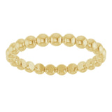 18K Gold Stackable Bead Ring - view 3