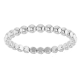 Platinum Stackable Bead Ring - view 3