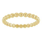 18K Gold Stackable Bead Ring - view 3