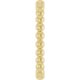 18K Gold Stackable Bead Ring - view 4
