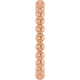 14K Gold Stackable Bead Ring - Rose Gold - view 4