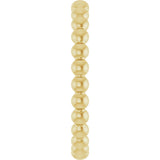 18K Gold Stackable Bead Ring - view 4