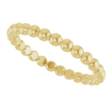18K Gold Stackable Bead Ring - view 5