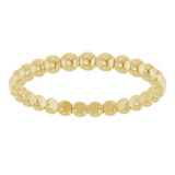 18K Gold Stackable Bead Ring - view 3