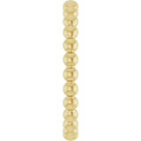 14K Gold Stackable Bead Ring - Yellow Gold - view 4
