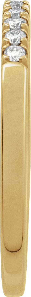 10K Gold Round Lab-Grown Diamond Birthstone Stackable Ring - Yellow Gold - view 15