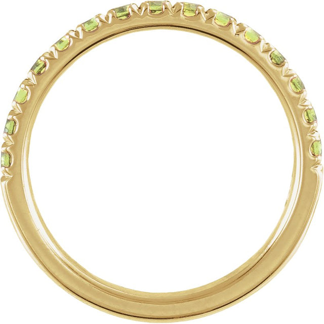 10K Gold Round Lab-Grown Diamond Birthstone Stackable Ring - Yellow Gold - view 14