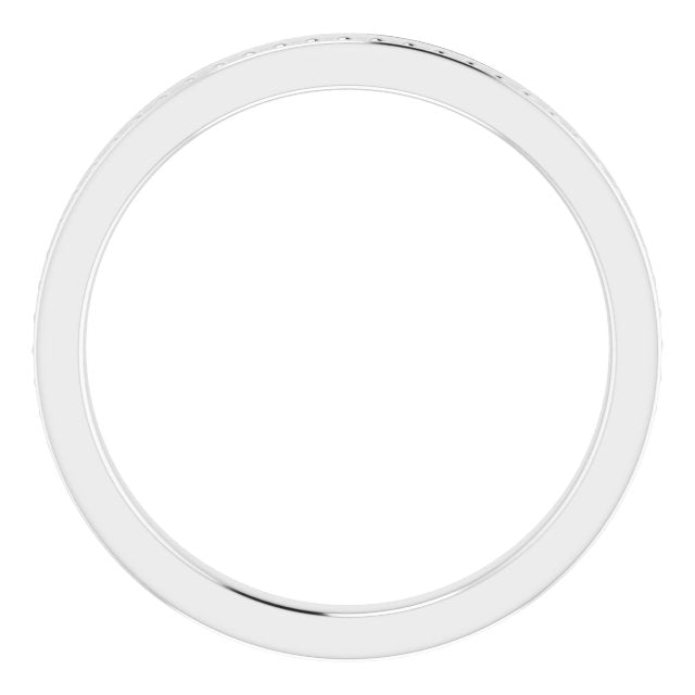 14K Gold Stackable Bead Ring II - White Gold - view 2