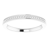 Platinum Stackable Bead Ring II - view 3